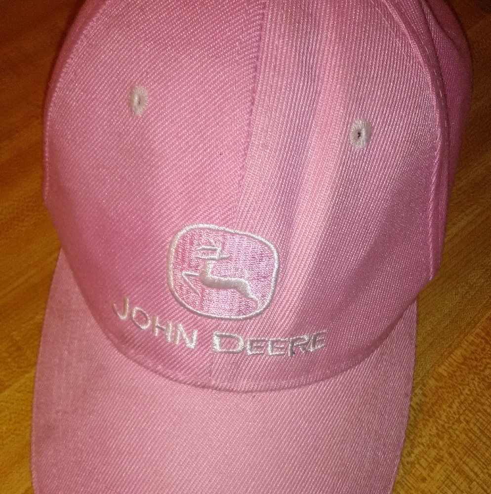 John Deere Hat pink